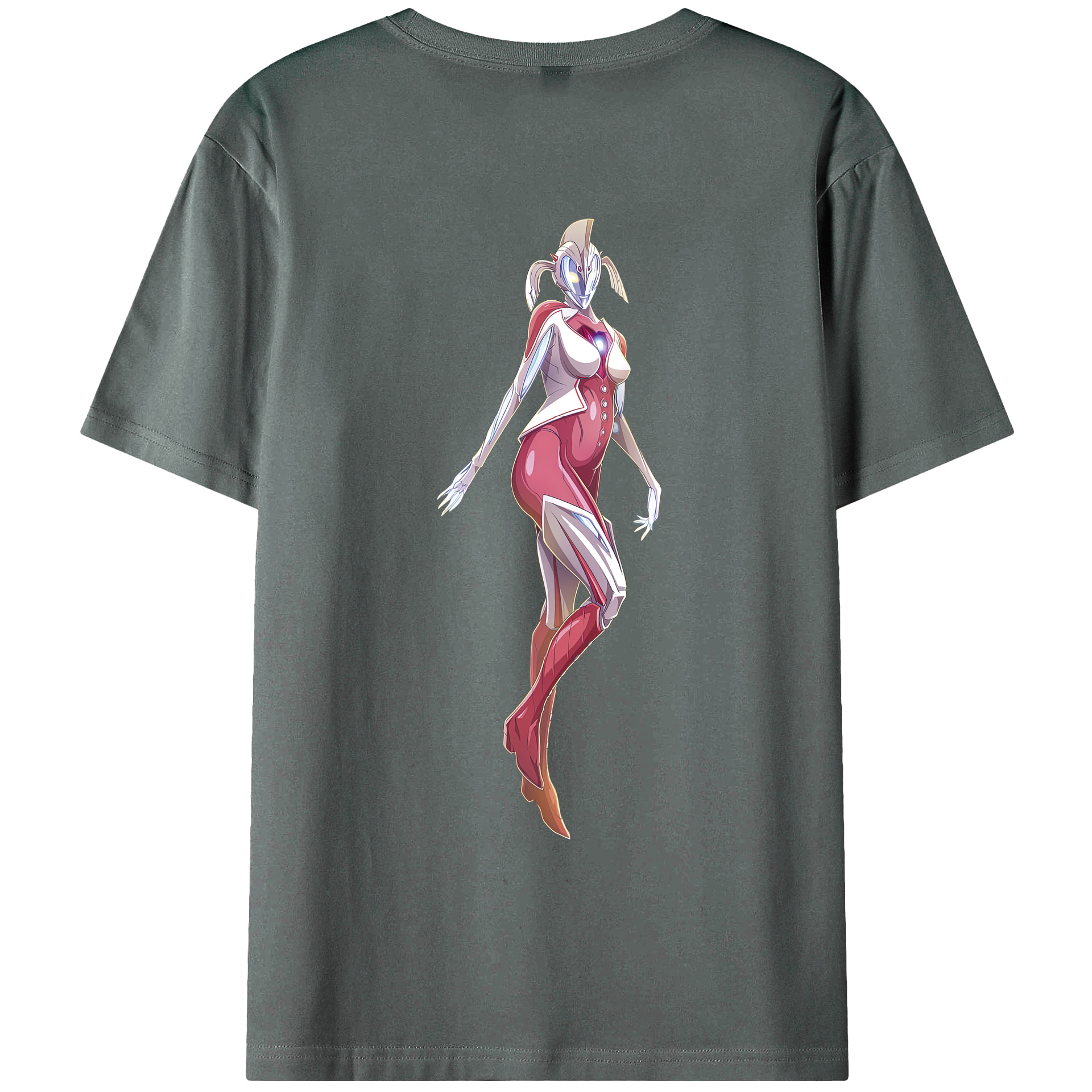 （画像用） ウルトラマン Ultraman 綿100％ メンズ半袖Tシャツ（バックプリント） 通気性
